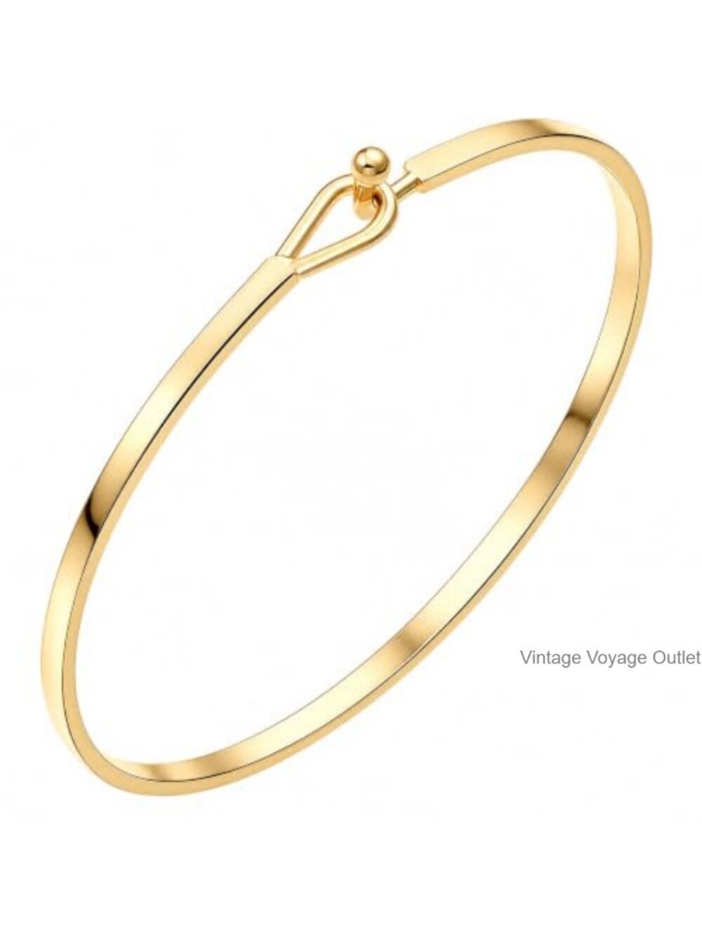 18K Gold Plated Handmade Thin Cuff Bangle Bracelet for Women Minimalist